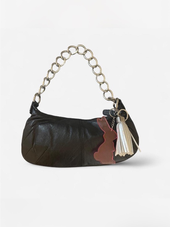 Wilsons Leather Handbags - Y2K Wilson’s Leather Chain Baguette bag
